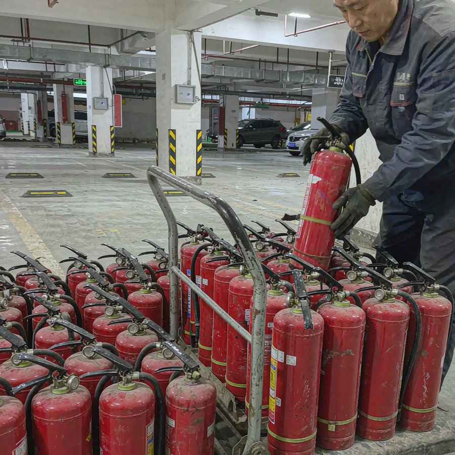 物业小区与商业体灭火器回收