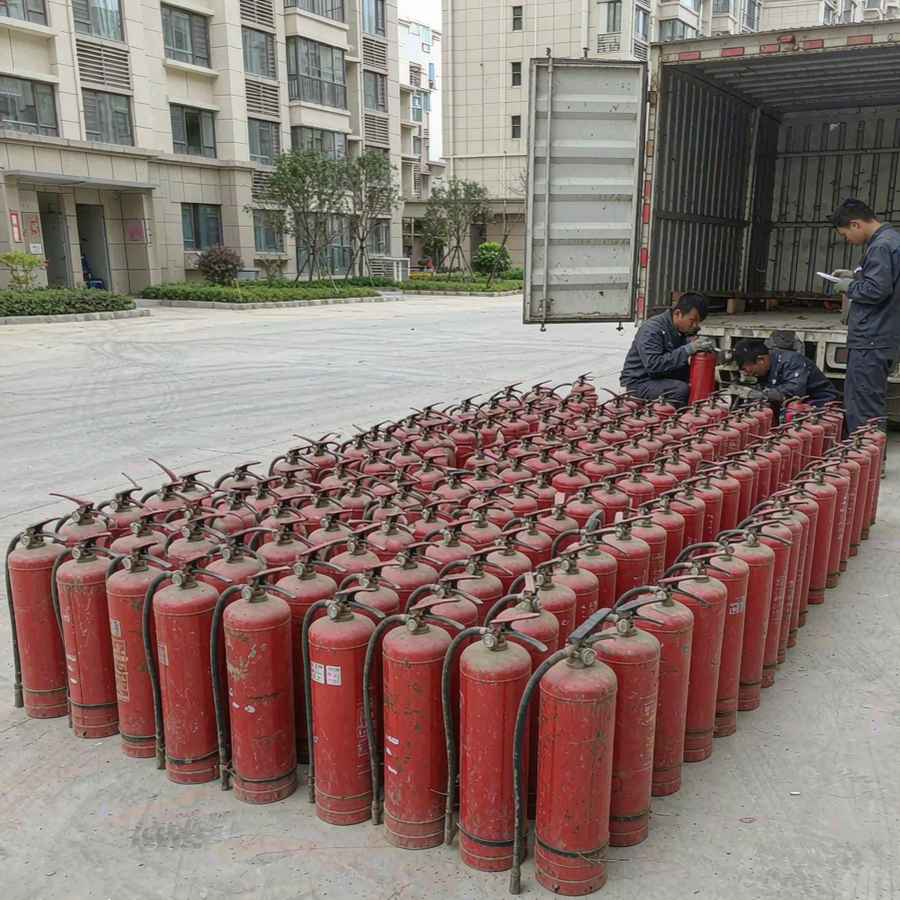 成都某物业公司小区到期灭火器集中回收项目