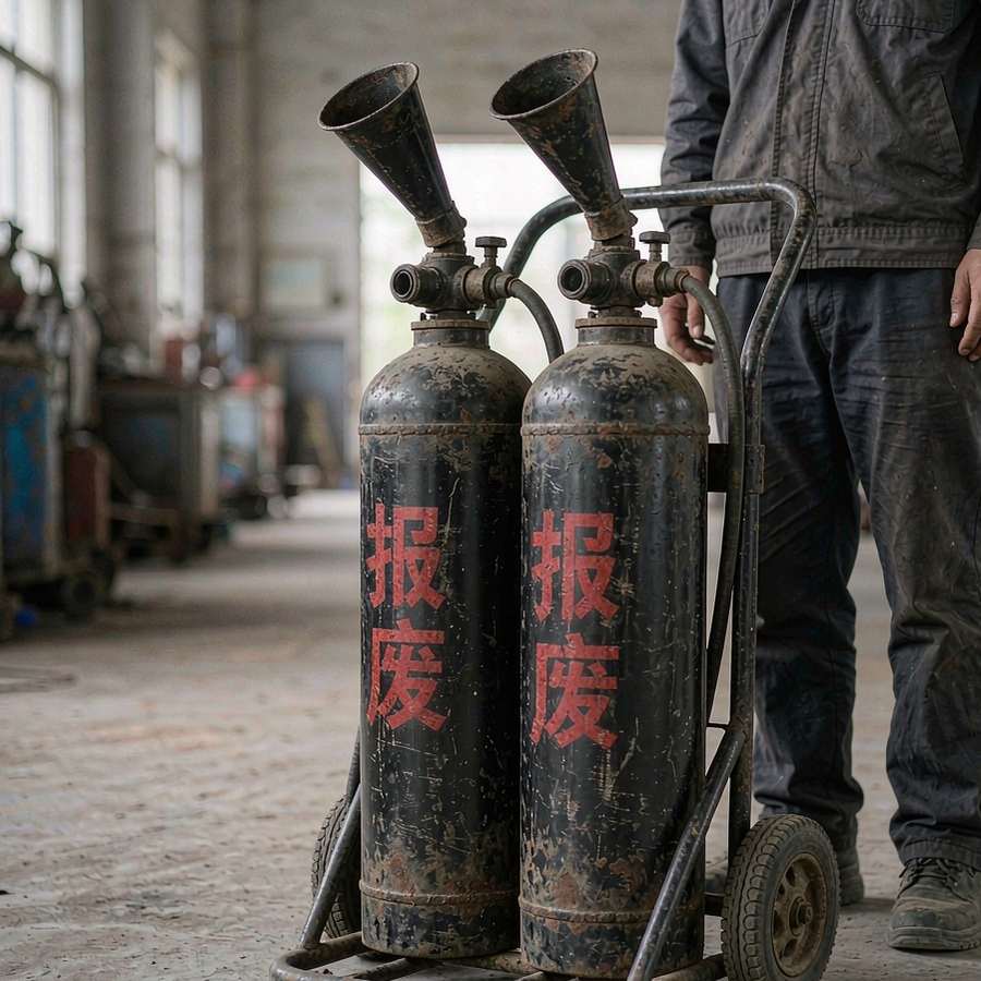 12公斤推车式二氧化碳灭火器回收